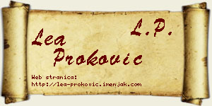 Lea Proković vizit kartica